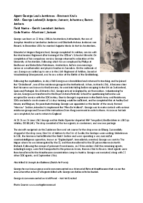 A preview of a PDF biography for Jambroes, George Louis